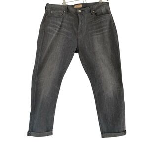 7 For All Mankind Josefina Luxe Vintage Slim Boyfriend Jeans Grey Denim Size 32
